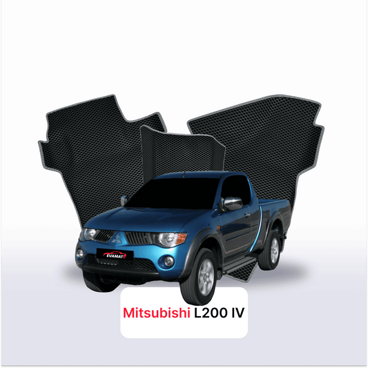 Fußmatten EVAMATS für Mitsubishi L200 4 gen 2006-2014 rok PICK-UP eineinhalb Kabine