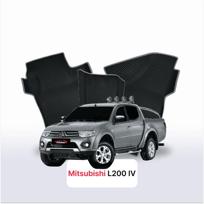 Fußmatten EVAMATS für Mitsubishi L200 facelift 4 gen 2011-2015 jahr PICK-UP  doppelkabine