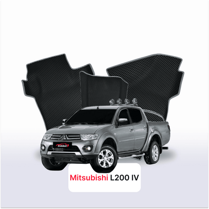 Fußmatten EVAMATS für Mitsubishi L200 4. Generation 2006-2015 Jahr PICK-UP Doppelkabine