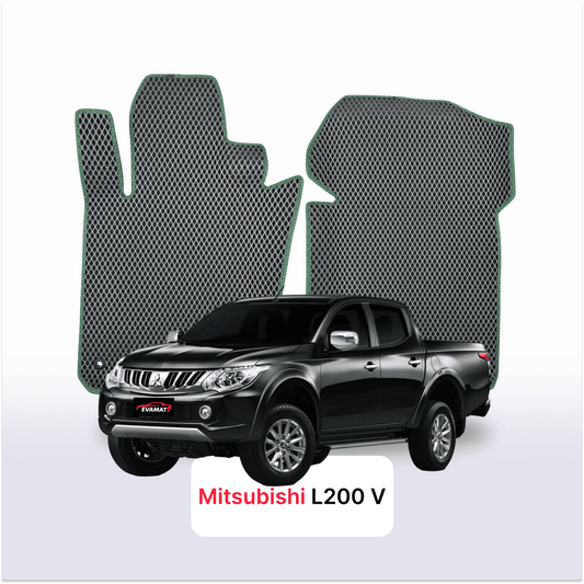 Fußmatten EVAMATS für Mitsubishi L200 5. Generation 2015-2025 Jahr PICK-UP Doppelkabine