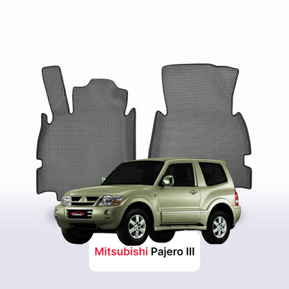 Fußmatten EVAMATS für Mitsubishi Pajero 3 Gen 1999–2006, SUV, 3-türig