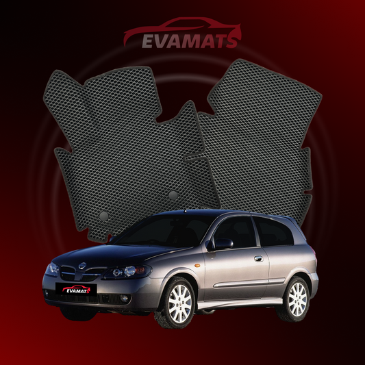 Fußmatten EVAMATS für Nissan Almera(N16) II Gen 2000-2008 Jahr FLIEßHECK 3-Türer