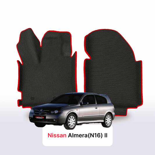 Fußmatten EVAMATS für Nissan Almera(N16) II Gen 2000-2008 Jahr FLIEßHECK 3-Türer