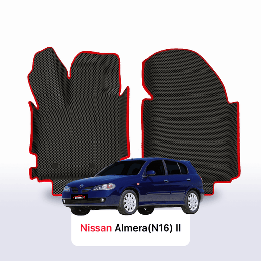 Fußmatten EVAMATS für Nissan Almera(N16) II Gen 2000-2008 Jahr FLIEßHECK 5-Türer