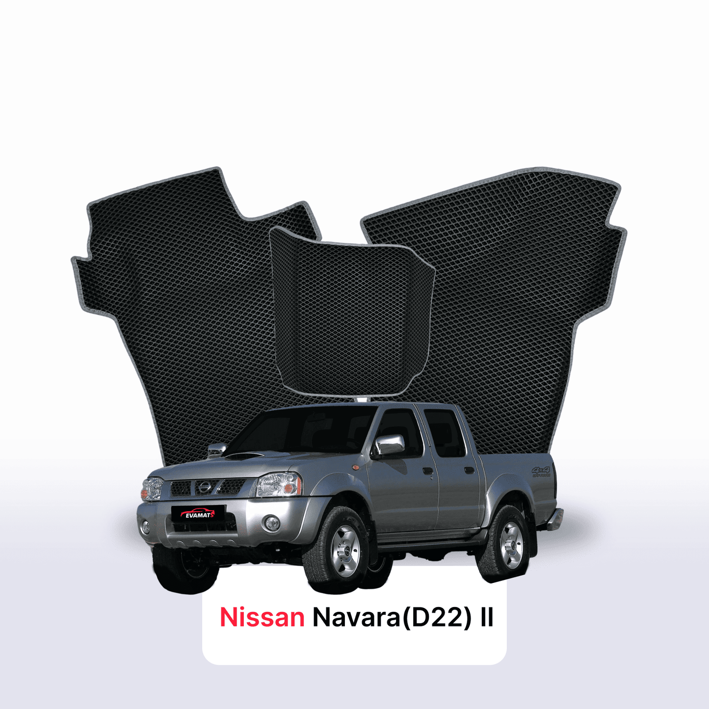 Fußmatten EVAMATS für Nissan Navara(D22)(Frontier) II gen 1998-2007 jahr PICK-UP doppelkabine