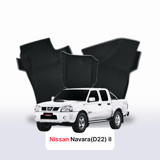 Fußmatten EVAMATS für Nissan Navara(D22)(Frontier) II gen 1998-2007 Baujahr PICK-UP mit eineinhalb Kabinen