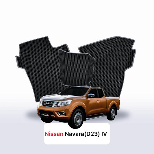 Fußmatten EVAMATS für Nissan Navara (D23)(Frontier) IV gen 2014-2025 Jahr PICK-UP eineinhalb Kabine Fußmatten EVAMATS für Nissan Navara (D23)(Frontier) IV gen 2014-2025 Jahr PICK-UP eineinhalb Kabine