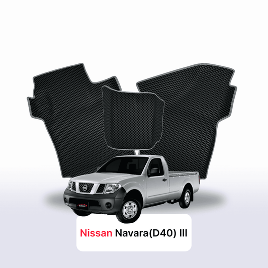 Fußmatten EVAMATS für Nissan Navara(D40)(Frontier) III gen 2004-2015 jahr PICK-UP einzelkabine