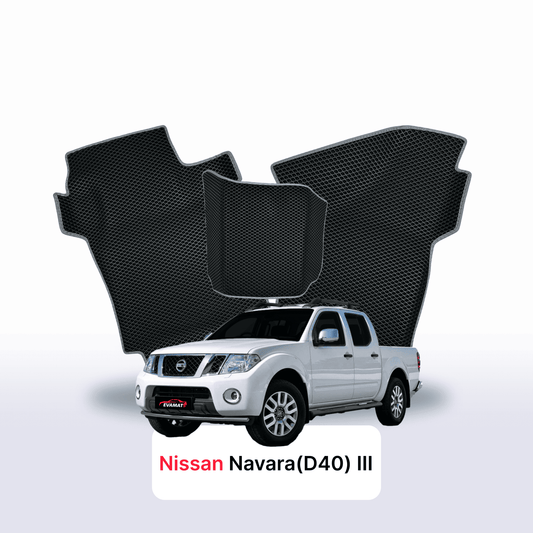 Fußmatten EVAMATS für Nissan Navara(D40)(Frontier) III gen 2004-2015 jahr PICK-UP doppelkabine