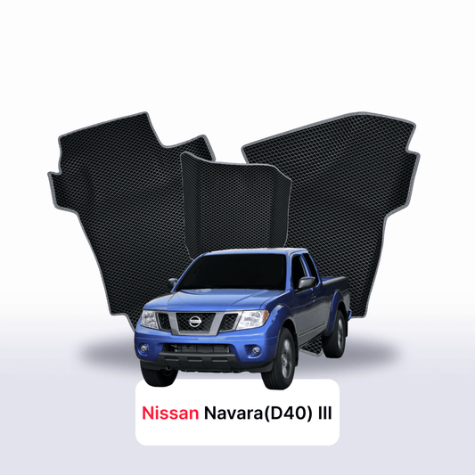 Fußmatten EVAMATS für Nissan Navara (D40)(Frontier) III Gen 2004-2015 Baujahr PICK-UP mit eineinhalb Kabinen