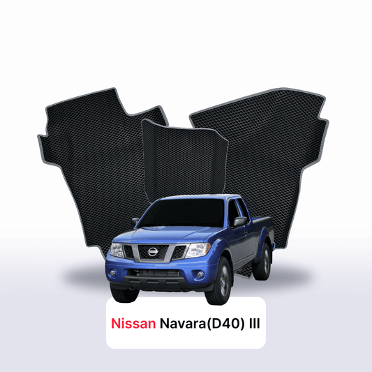 Fußmatten EVAMATS für Nissan Navara (D40)(Frontier) III gen 2004-2015 jahr PICK-UP extrakabine