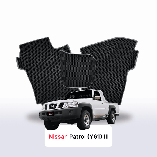 Fußmatten EVAMATS für Nissan Patrol(Y61) III gen 1997-2014 jahr PICK-UP einzelkabine