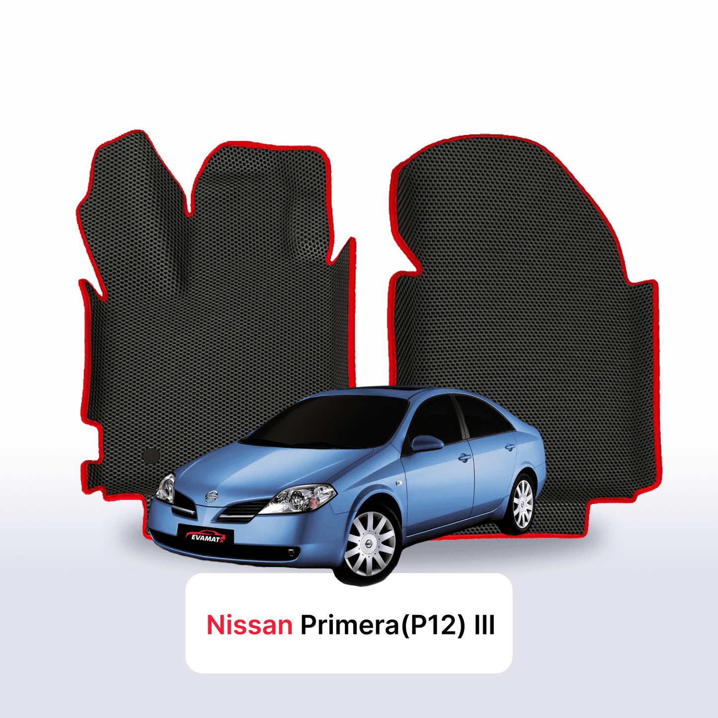 Fußmatten EVAMATS für Nissan Primera(P12) III gen 2001-2008 jahr LIMOUSINE
