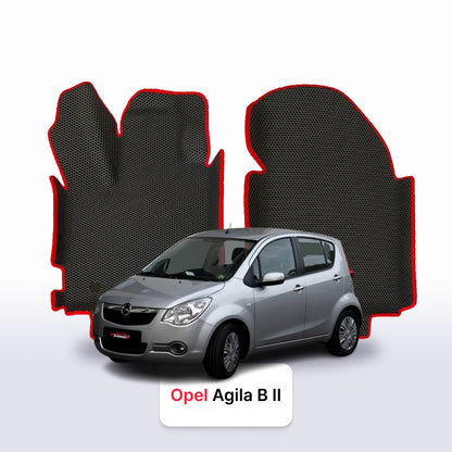 Fußmatten EVAMATS für Opel Agila B 2 gen 2008-2014 jahr SCHÄGHECK 5 türer