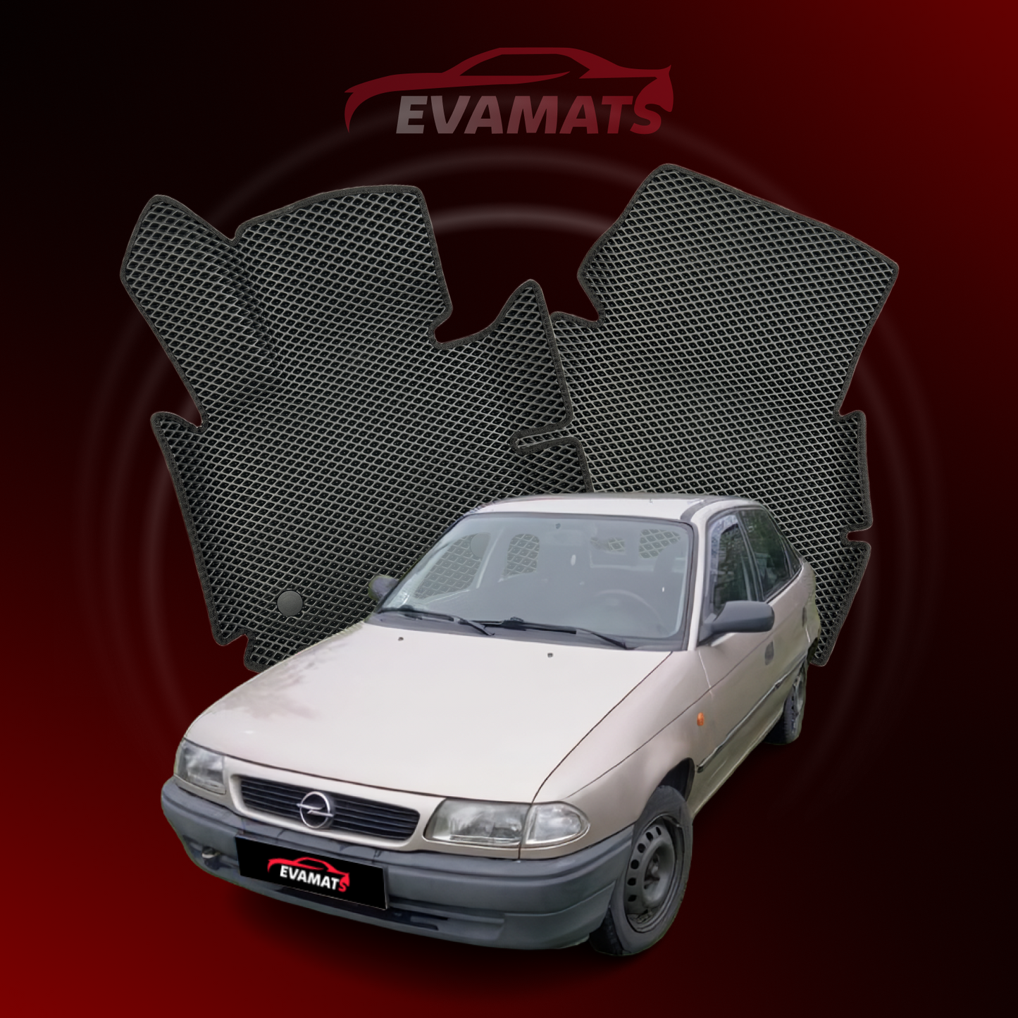 Fußmatten EVAMATS für Opel Astra G 2 Gen 1998-2009 Jahr COUPE