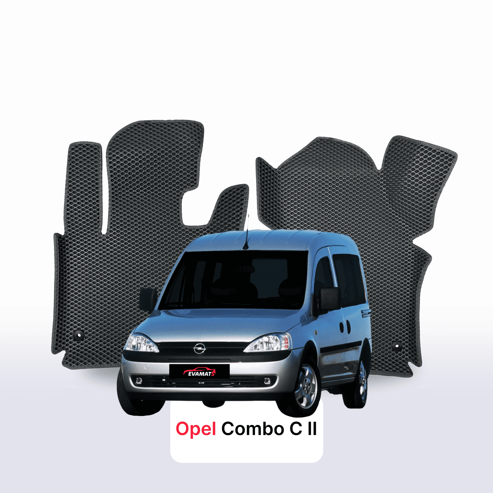 Fußmatten EVAMATS für Opel Combo C 2 gen 2001-2011 jahr MINIVAN
