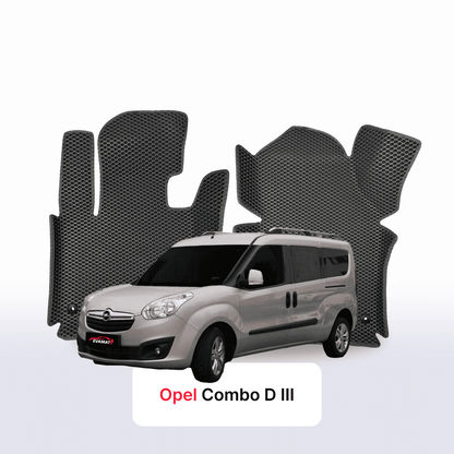 Fußmatten EVAMATS für Opel Combo D 3 Gen 2011-2017 Jahr MINIVAN LWB