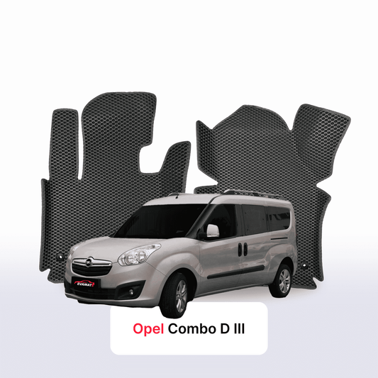 Fußmatten EVAMATS für Opel Combo D 3 Gen 2011-2017 Jahr MINIVAN LWB