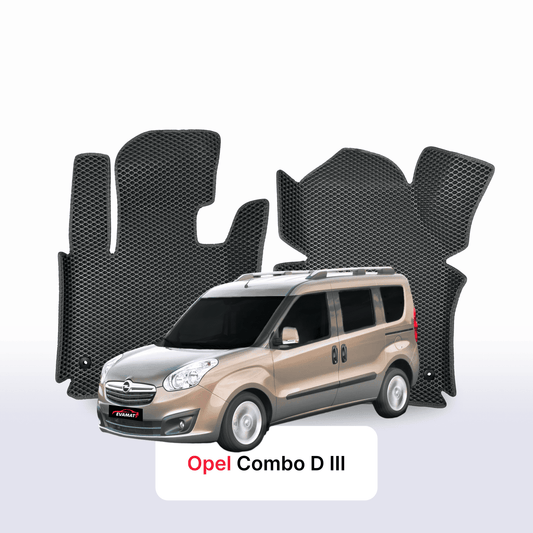 Fußmatten EVAMATS für Opel Combo D 3 Gen 2011-2017 Jahr MINIVAN SWB