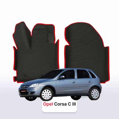 Fußmatten EVAMATS für Opel Corsa C 3 gen 2000-2006 jahr SCHÄGHECK 5 türer