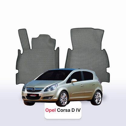 Fußmatten EVAMATS für Opel Corsa D 4. Generation 2006–2014, Schrägheck, 5-türig