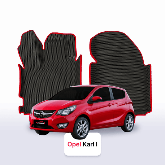 Fußmatten EVAMATS für Opel Karl 1. Generation 2015-2019 Jahr FLIEßHECK 5-Türer