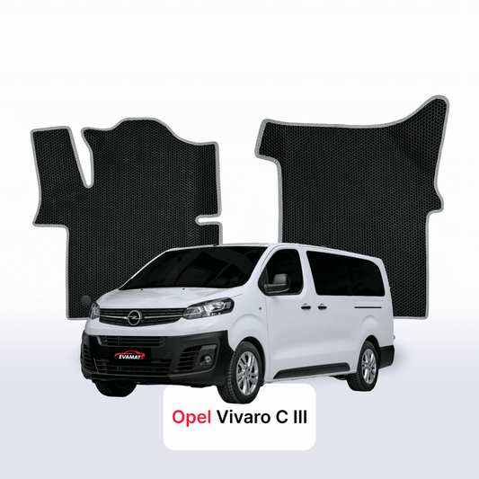 Fußmatten EVAMATS für Opel Vivaro C 3 gen 2019-2028 jahr MINIVAN