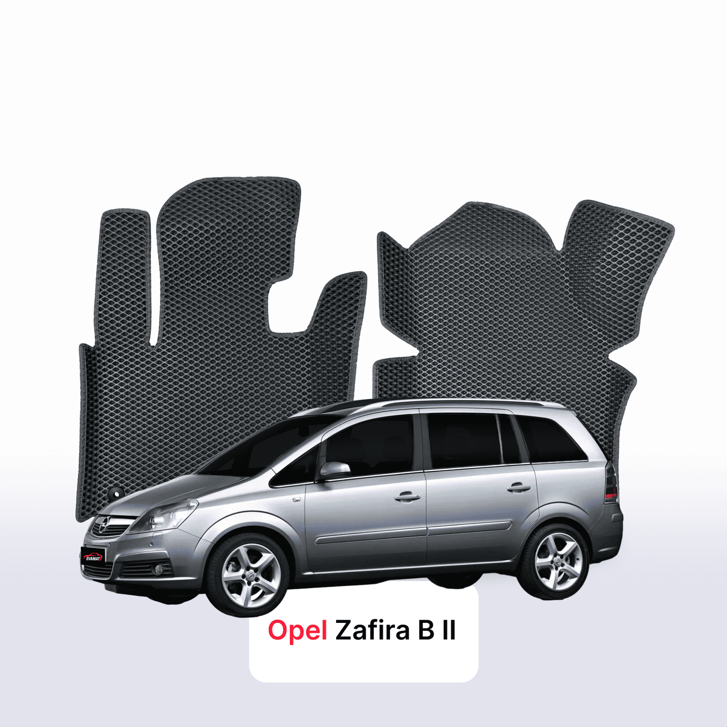 Fußmatten EVAMATS für Opel Zafira B 2 Gen 2005-2014 Jahr MINIVAN