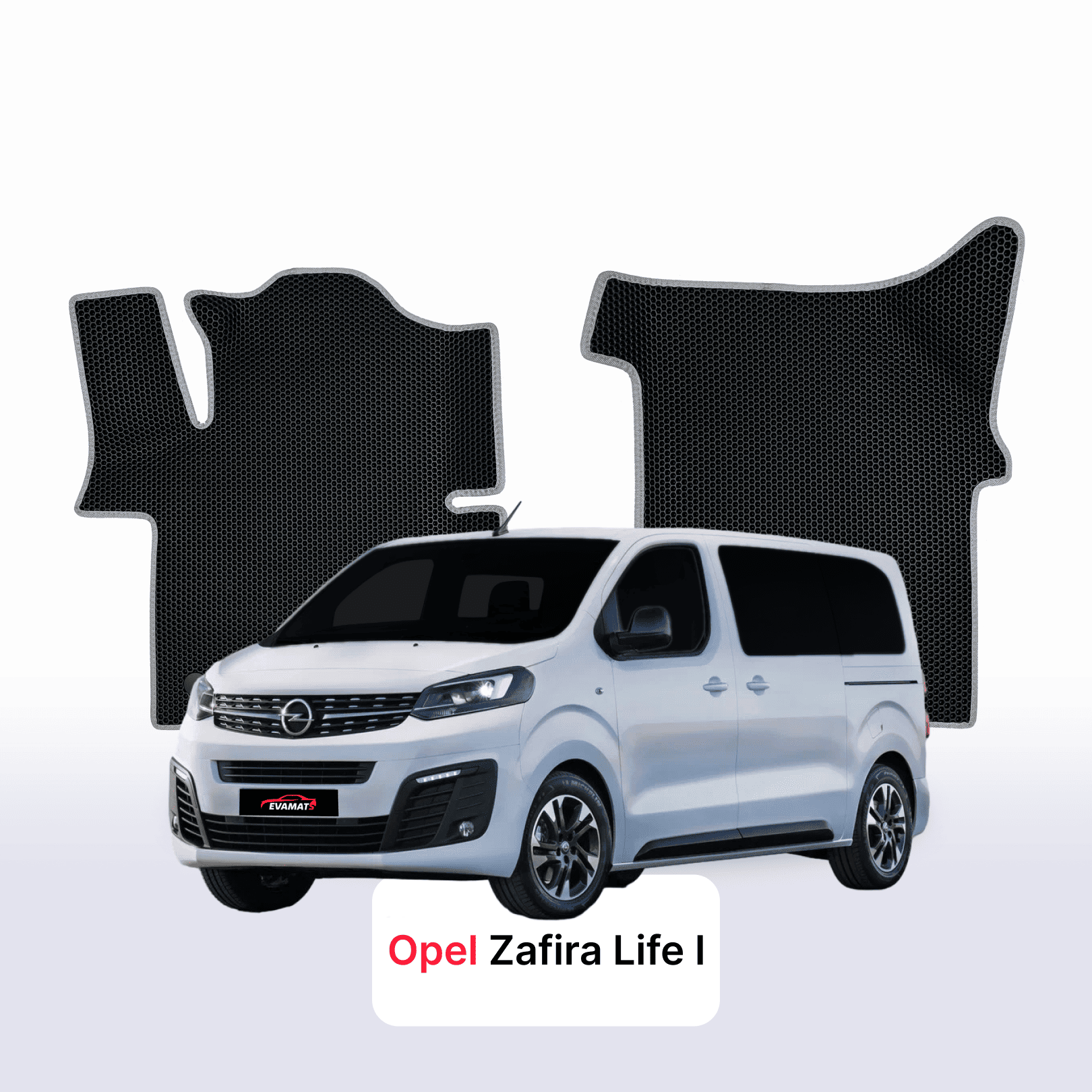 Fußmatten EVAMATS für Opel Zafira Life 1 gen 2019-2027 jahr MINIVAN M