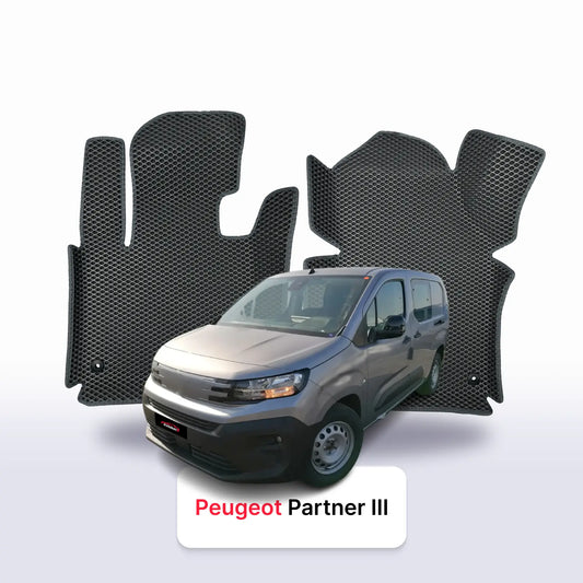 Fußmatten EVA für Peugeot Partner 3 gen 2018-2026 jahr MINIVAN