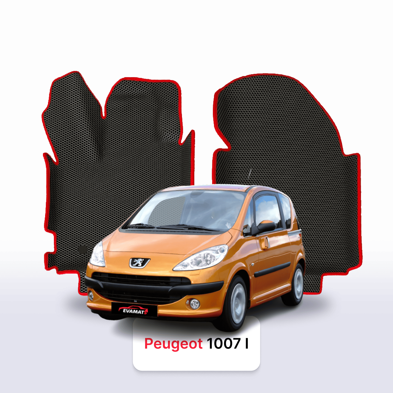 Fußmatten EVAMATS für Peugeot 1007 1 gen 2005-2009 jahr MINIVAN