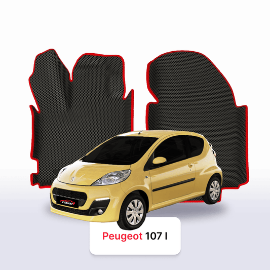 Fußmatten EVA für Peugeot 107(AMT) 1 gen 2005-2014 jahr SCHÄGHECK 3 türer