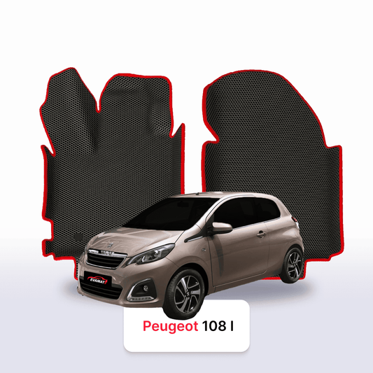 Fußmatten EVAMATS für Peugeot 108 1. Generation 2014-2021 Jahr FLIEßHECK 3-Türer