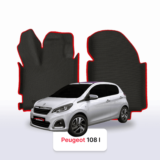Fußmatten EVAMATS für Peugeot 108 1. Generation 2014-2021 Jahr FLIEßHECK 5-Türer