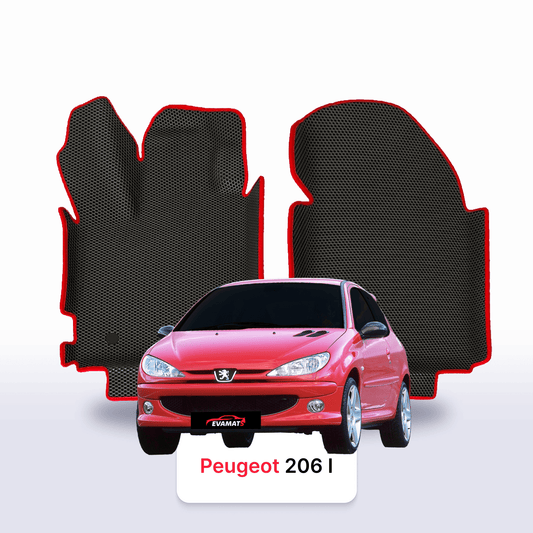 Fußmatten EVA für Peugeot 206(MT) 1 gen 1998-2012 jahr SCHÄGHECK 3 türer