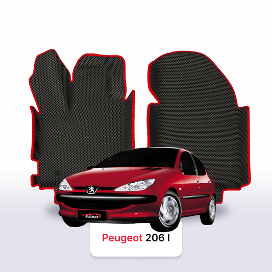 Fußmatten EVAMATS für Peugeot 206(MT) 1. Generation 1998-2012 Jahr FLIEßHECK 5-Türer