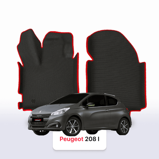 Fußmatten EVA für Peugeot 208(MT) 1 gen 2012-2019 jahr SCHÄGHECK 3 türer