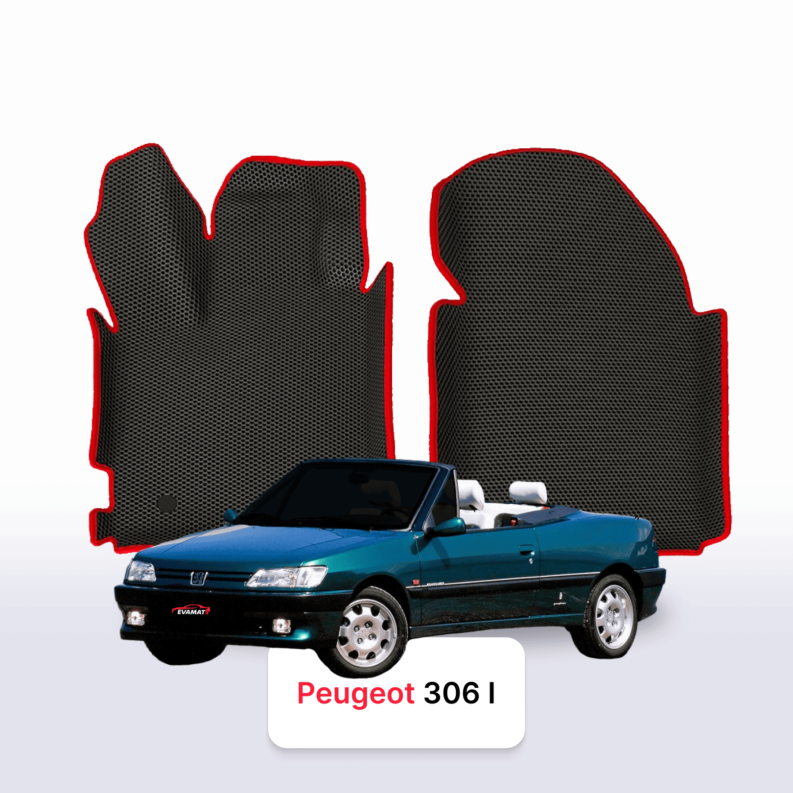 Fußmatten EVAMATS für Peugeot 306(MT) 1 gen 1993-2002 jahr CABRIO