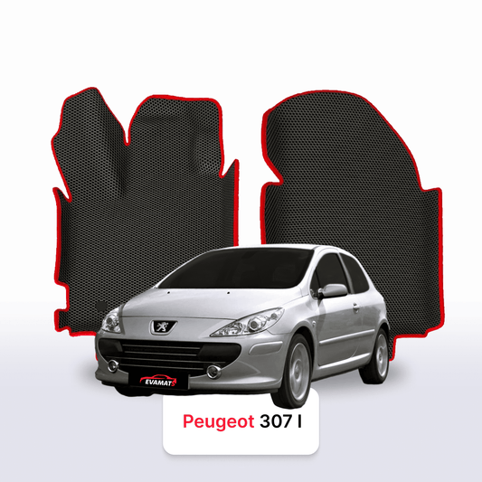 Fußmatten EVAMATS für Peugeot 307(MT) 1. Generation 2001–2008, Schrägheck, 3-türig Fußmatten EVAMATS für Peugeot 307(MT) 1. Generation 2001–2008, Schrägheck, 3-türig