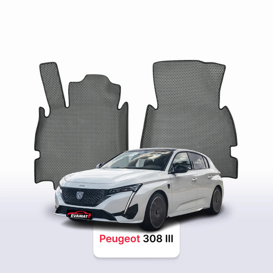 Fußmatten EVA für Peugeot 308(MT) 3 gen 2021-2028 jahr SCHÄGHECK 5 türer