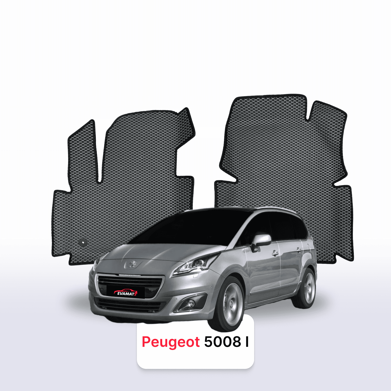 Fußmatten EVAMATS für Peugeot 5008(MT) 1 gen 2009-2016 jahr MINIVAN