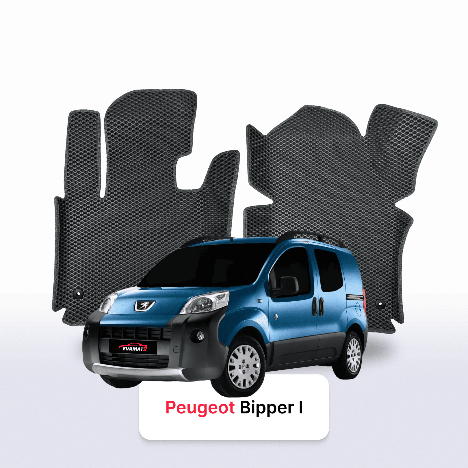 Fußmatten EVAMATS für Peugeot Bipper 1 gen 2008-2018 jahr MINIVAN