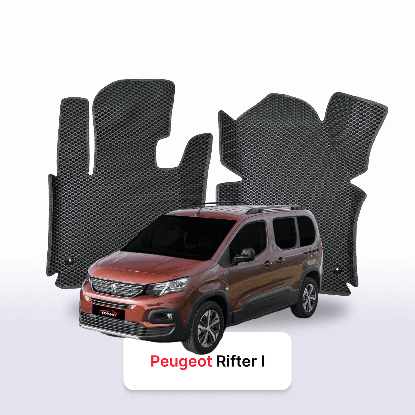 Fußmatten EVAMATS für Peugeot Rifter(MT) 1 gen 2018-2028 jahr MINIVAN