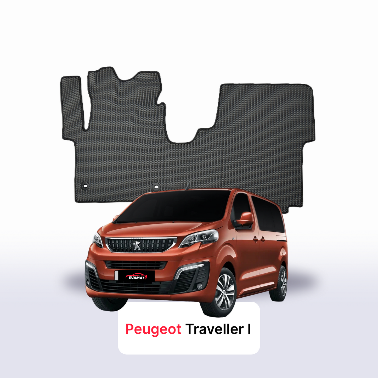 Fußmatten EVAMATS für Peugeot Traveller 1 gen 2016-2028 jahr MINIVAN