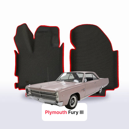 Fußmatten EVAMATS für Plymouth Fury 3 Gen 1967-1968 Jahr SPORT COUPE
