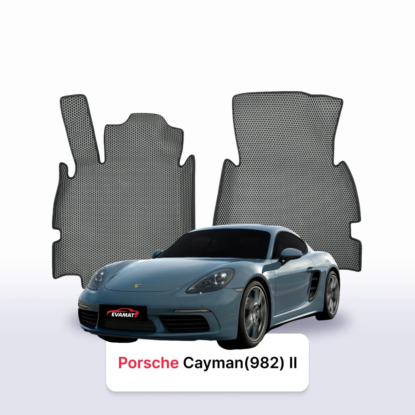 Fußmatten EVAMATS für Porsche Cayman 718 (982) 3. Generation 2016-2025 Jahr COUPE