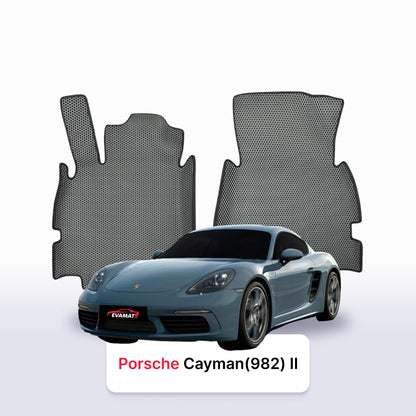 Fußmatten EVAMATS für Porsche Cayman 718 (982) 3. Generation 2016-2025 Jahr COUPE