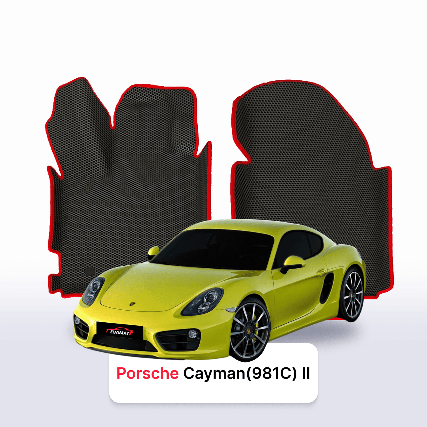 Fußmatten EVAMATS für Porsche Cayman (981C) 2. Generation 2013-2016 Jahr COUPE