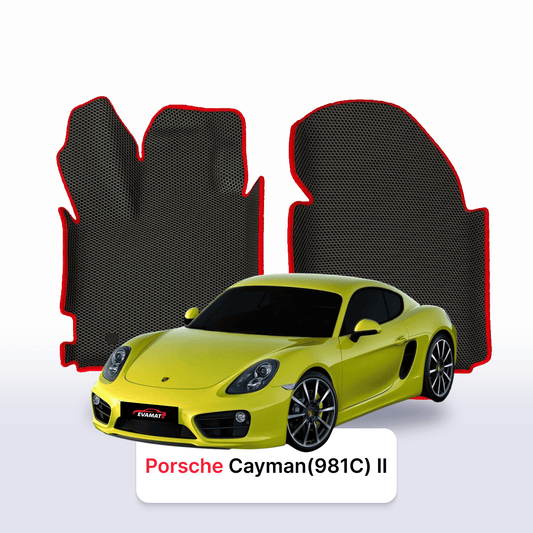 Fußmatten EVAMATS für Porsche Cayman (981C) 2. Generation 2013-2016 Jahr COUPE