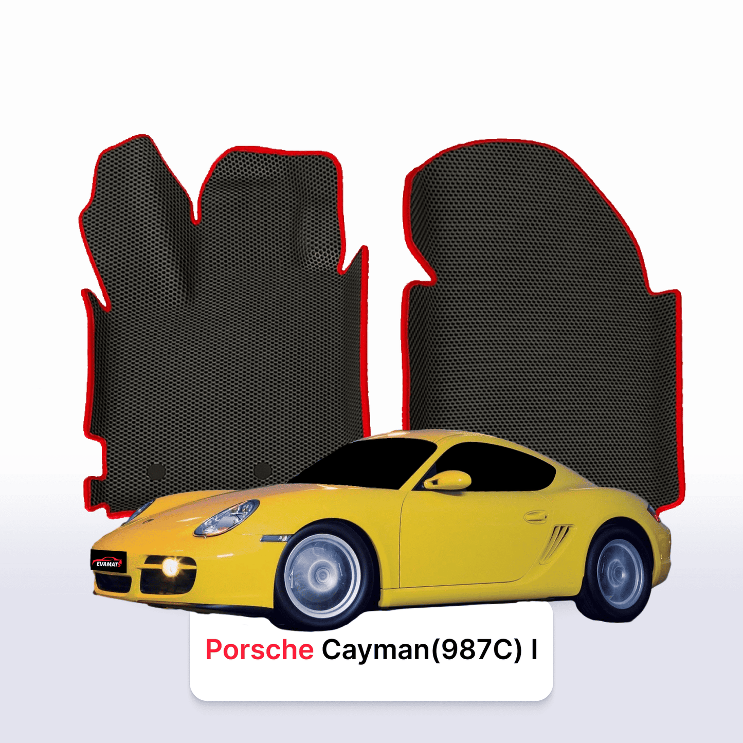 Fußmatten EVAMATS für Porsche Cayman (987C) 1. Generation 2005-2012 Jahr COUPE